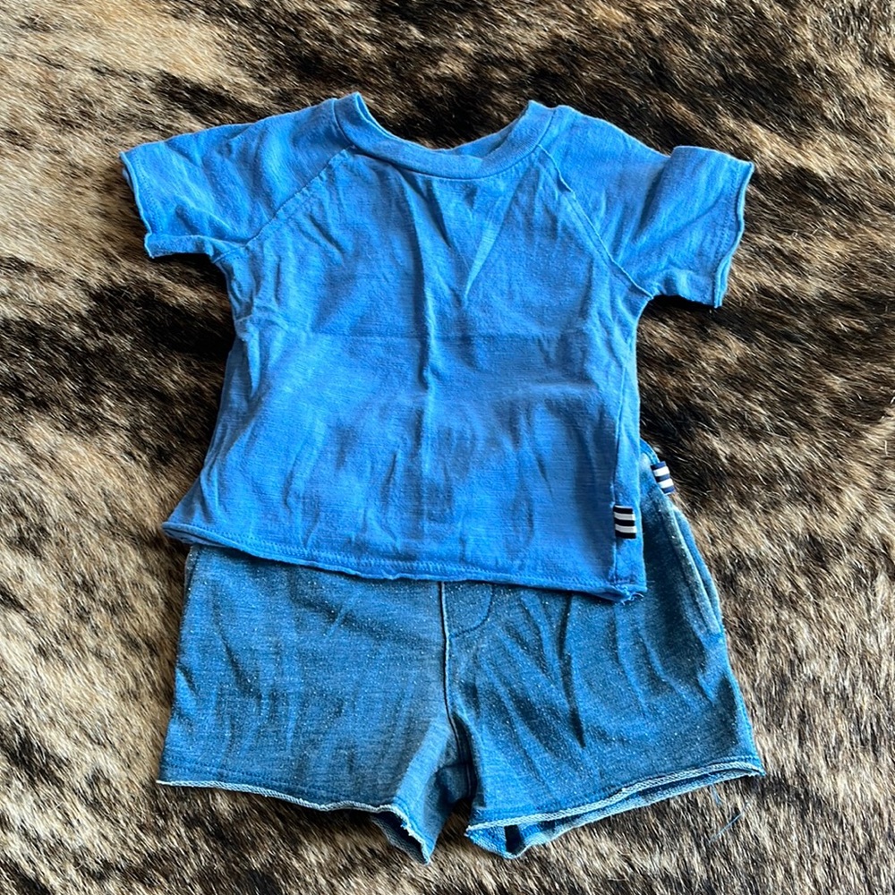 Splendid Kids blue summer “t-shirt and short set”